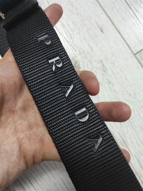 vintage 90's prada belt velcro closure|Prada Velcro .